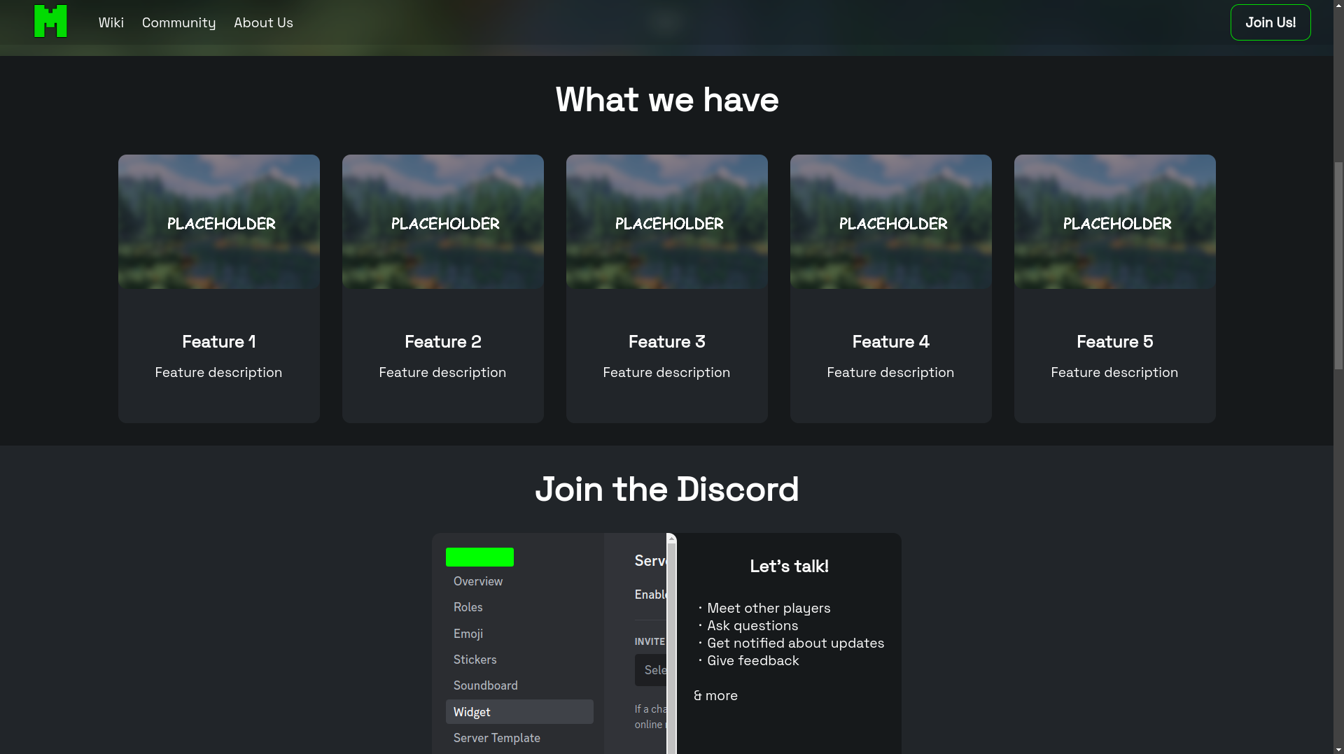 MCServer-Web-Template screenshot 3