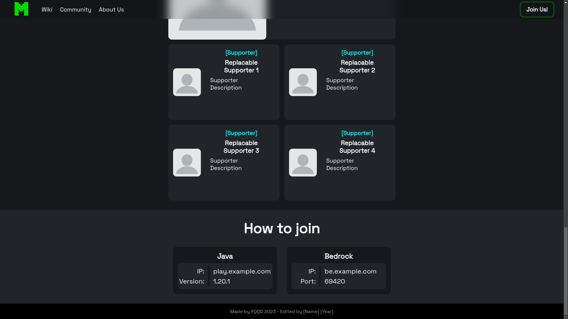 MCServer-Web-Template screenshot 5