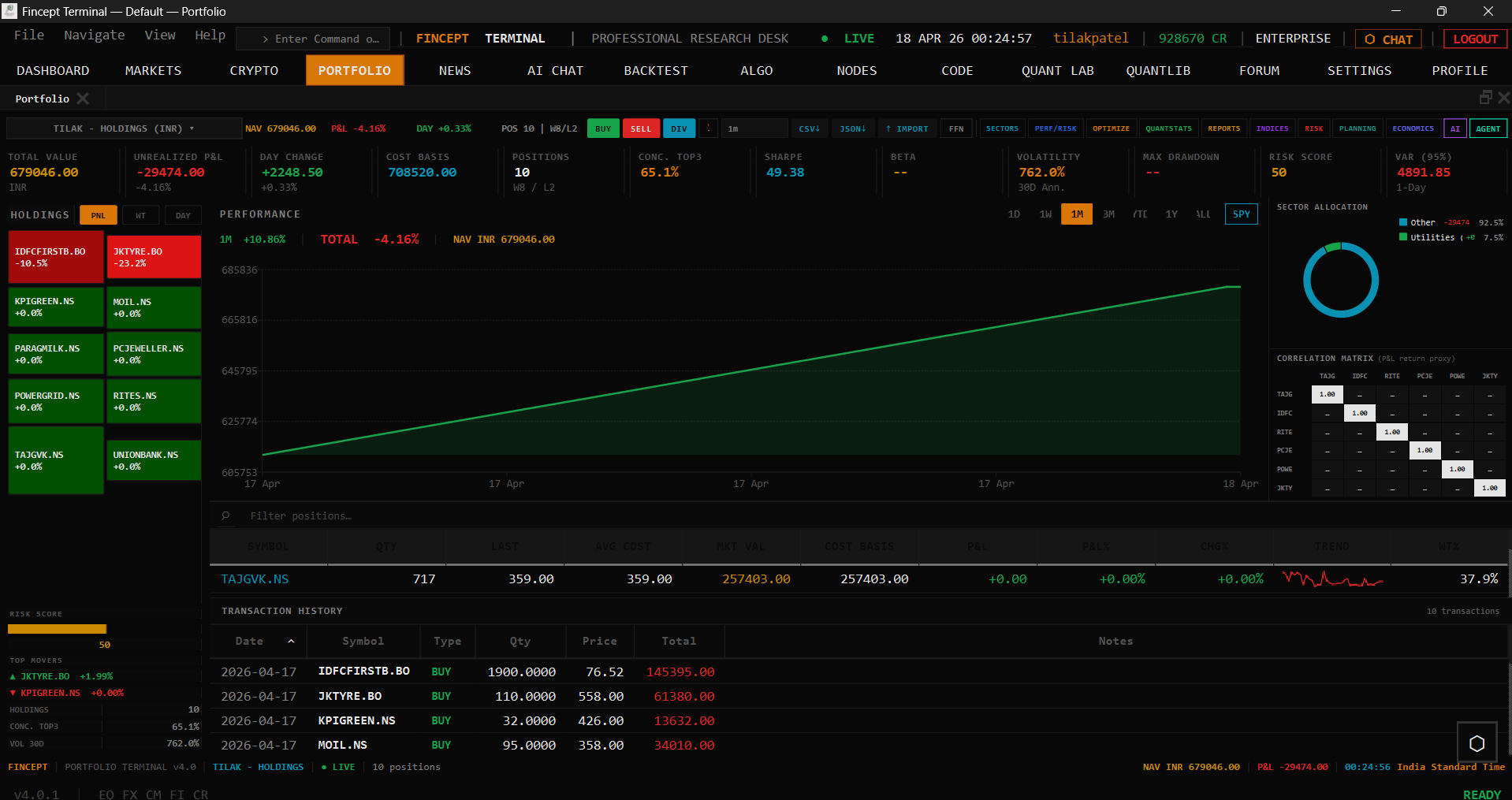 FinceptTerminal screenshot 3