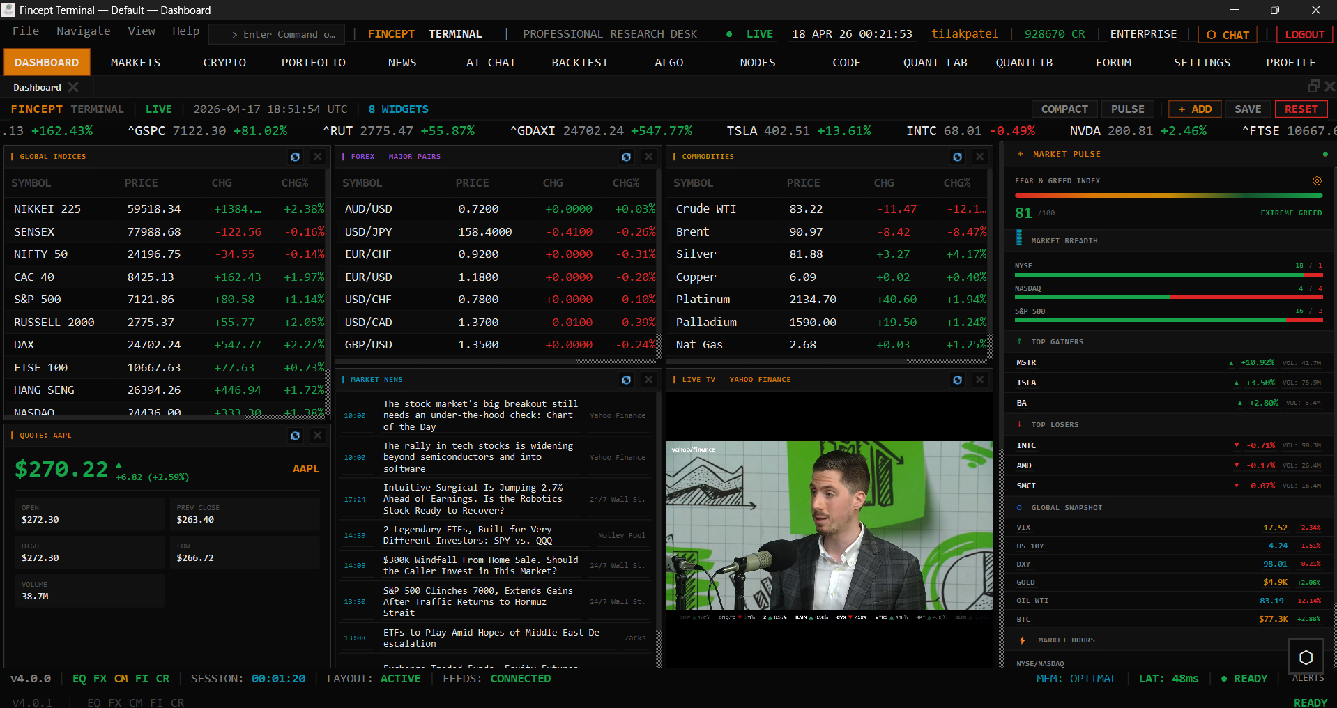 FinceptTerminal screenshot 1