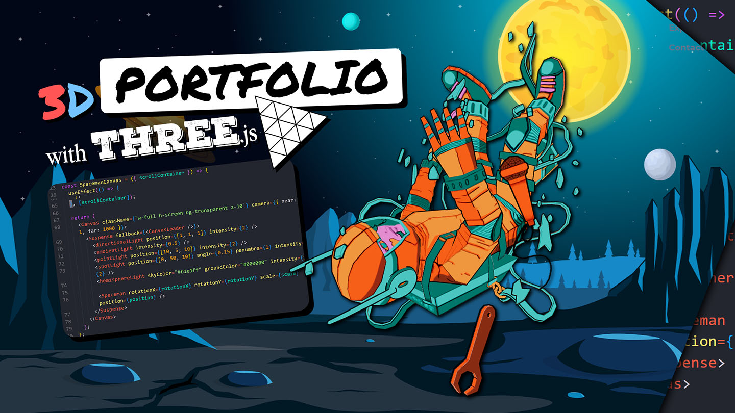 3d-portfolio screenshot 1