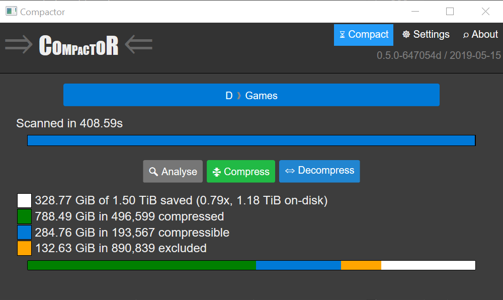 Compactor screenshot 2
