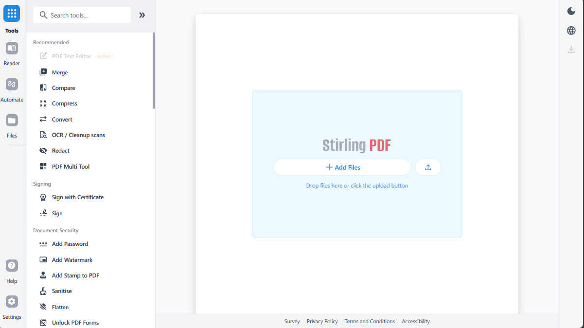 Stirling-PDF screenshot 2