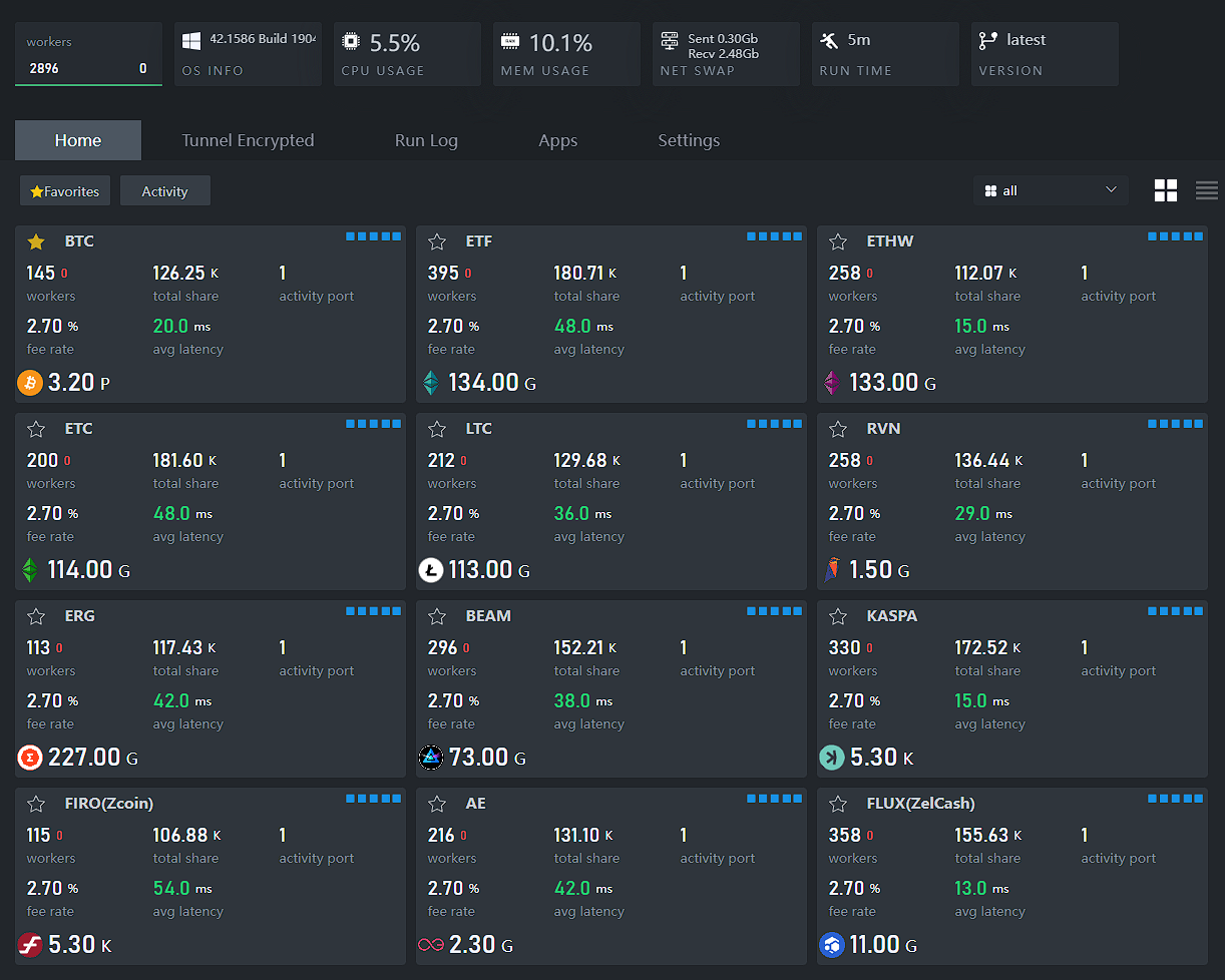 FXMinerProxy screenshot 1