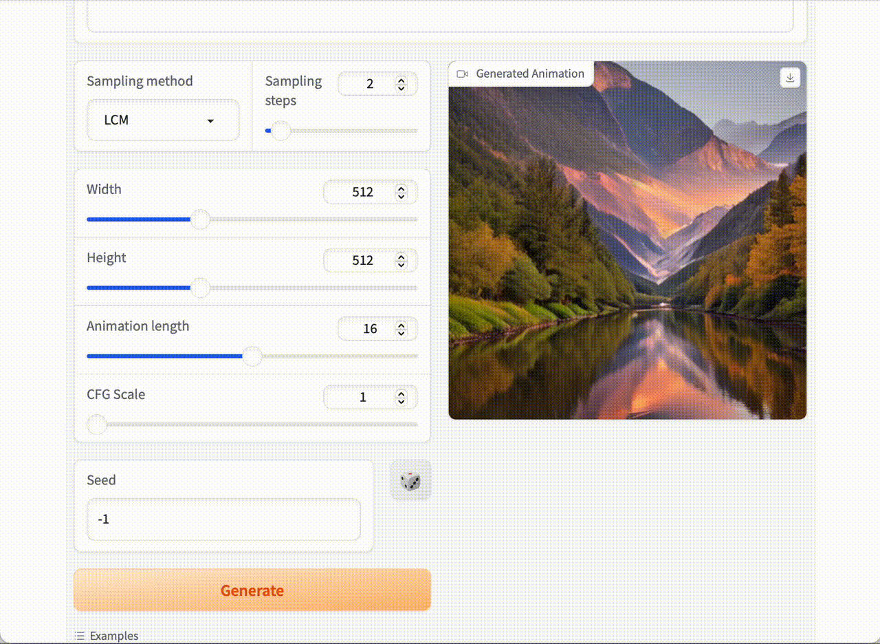AnimateLCM screenshot 1