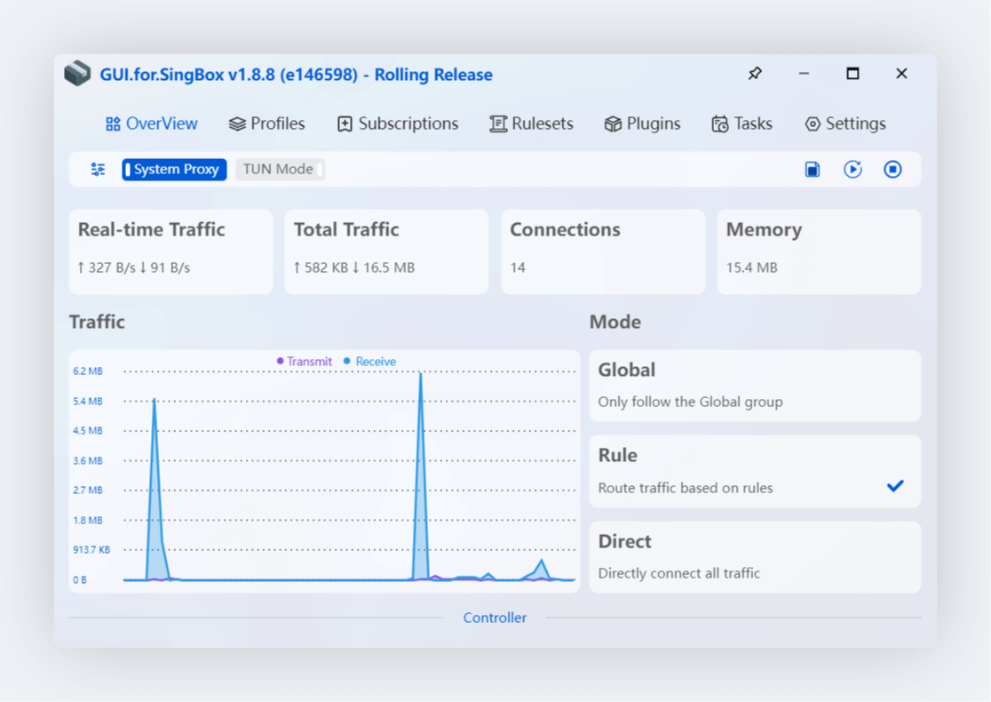 GUI.for.SingBox screenshot 1