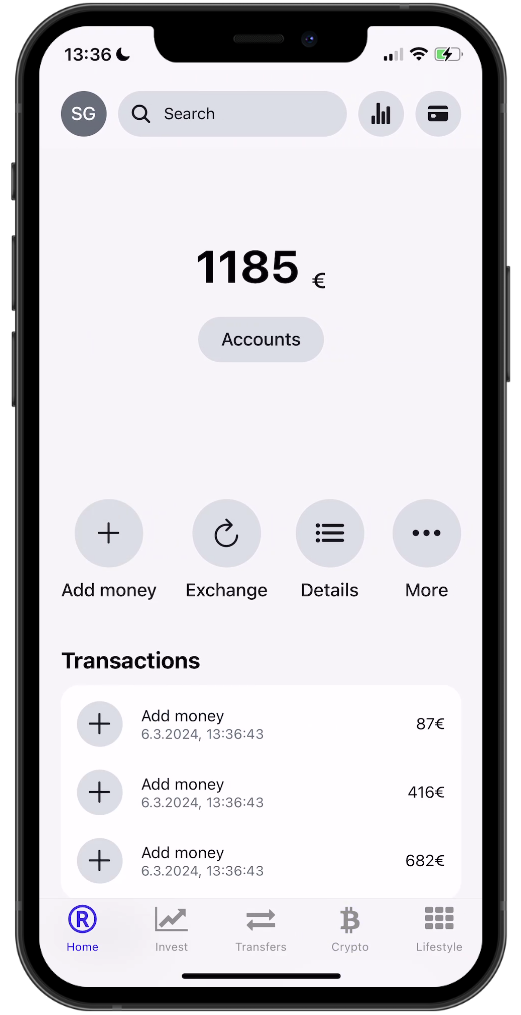 fintech-clone-react-native screenshot 5