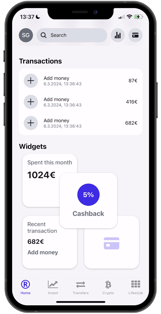 fintech-clone-react-native screenshot 8