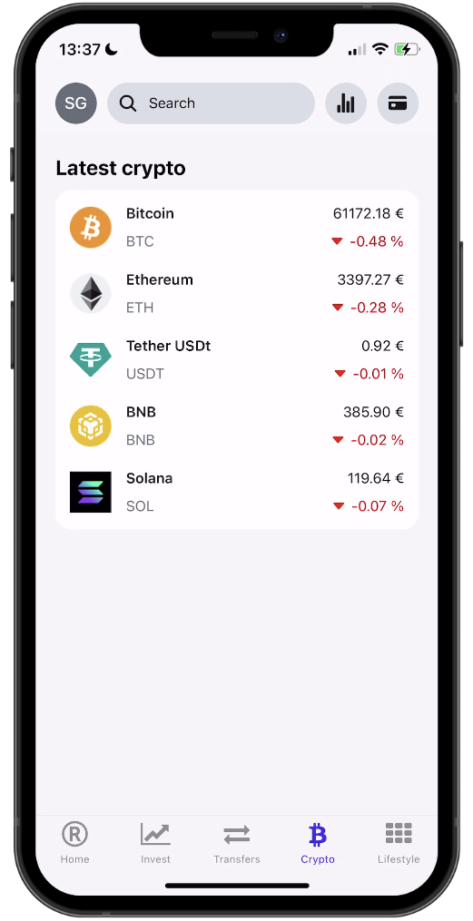 fintech-clone-react-native screenshot 9