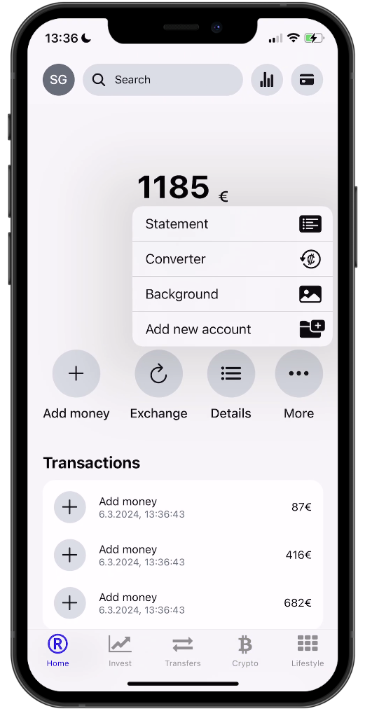 fintech-clone-react-native screenshot 6