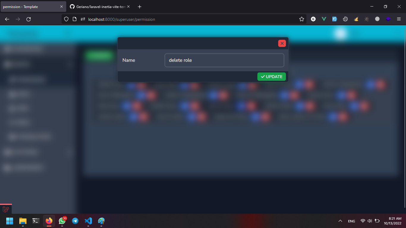 laravel-inertia-vite-template screenshot 3