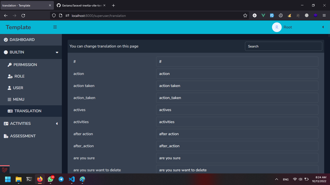 laravel-inertia-vite-template screenshot 15