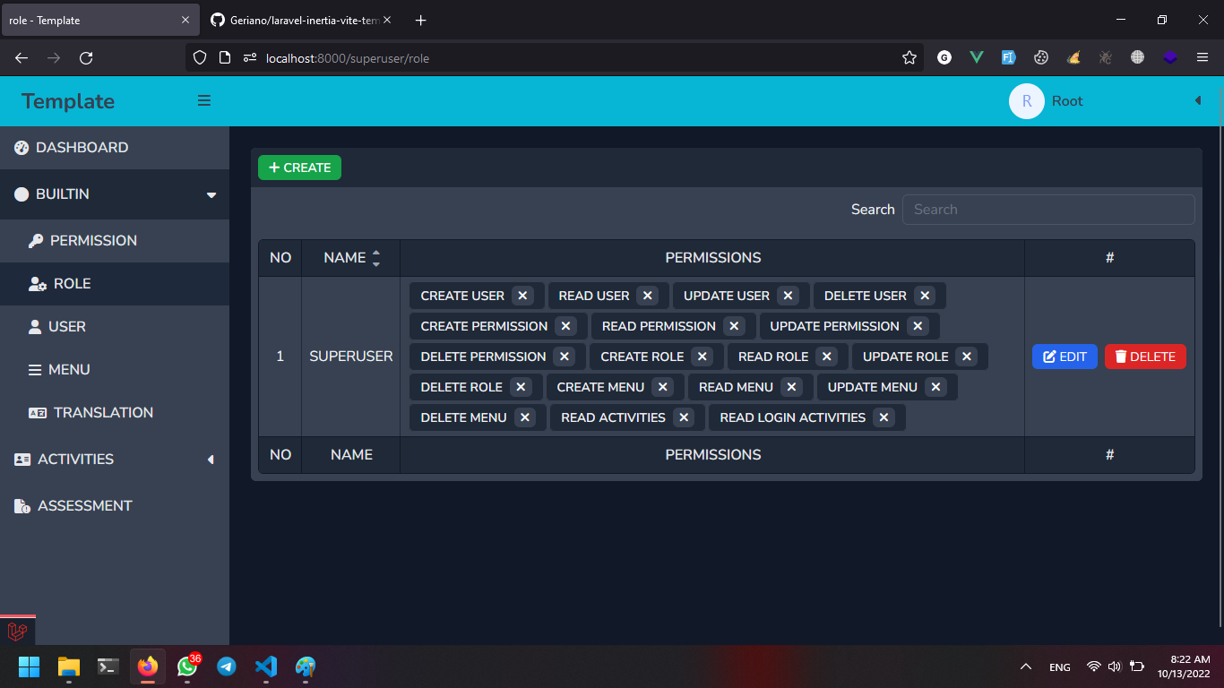 laravel-inertia-vite-template screenshot 4