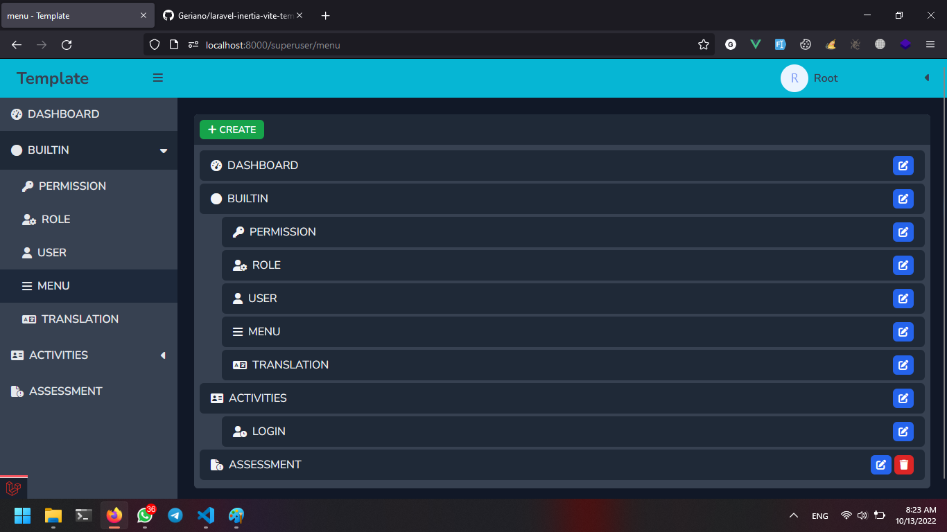 laravel-inertia-vite-template screenshot 10