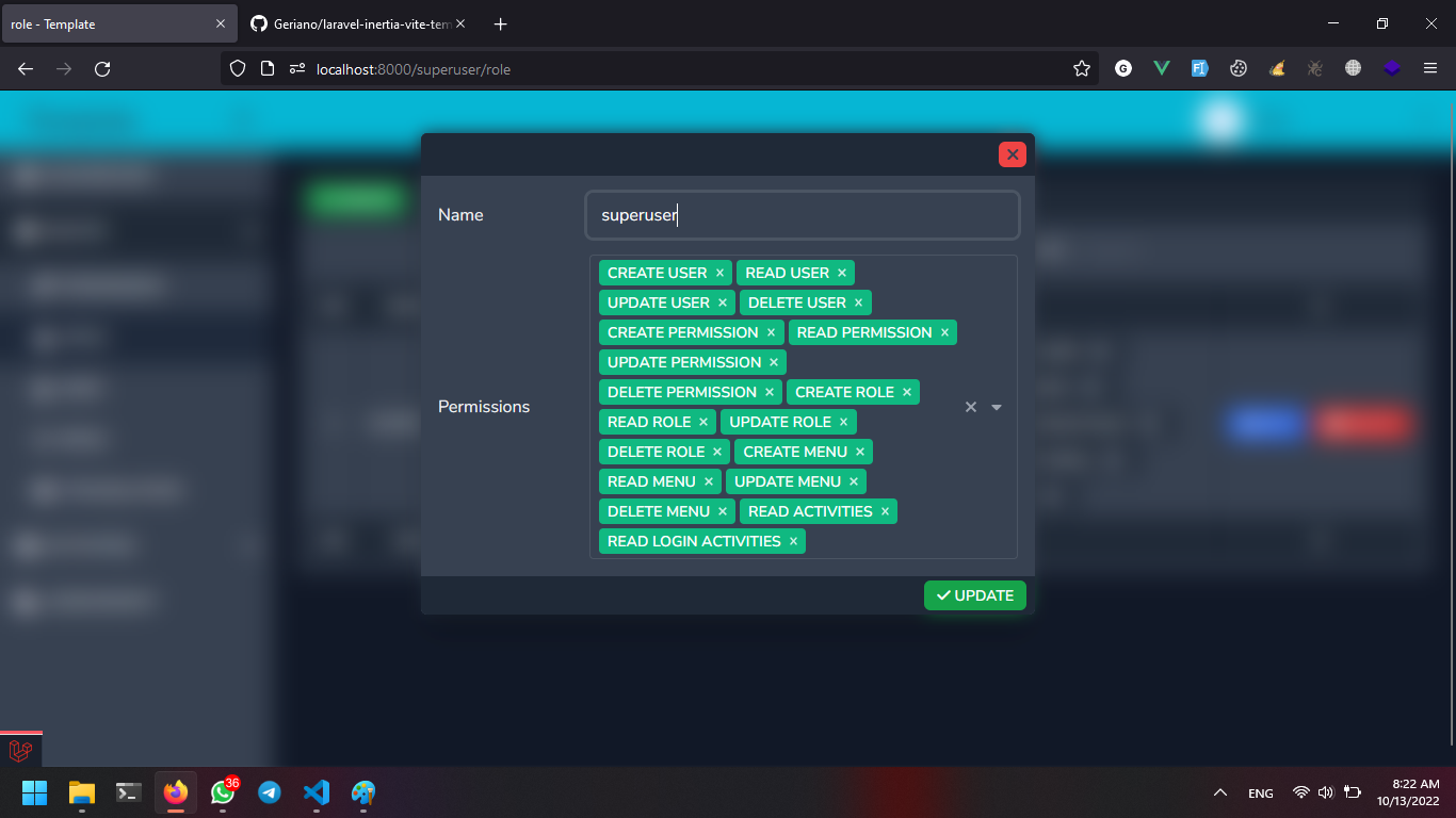 laravel-inertia-vite-template screenshot 6