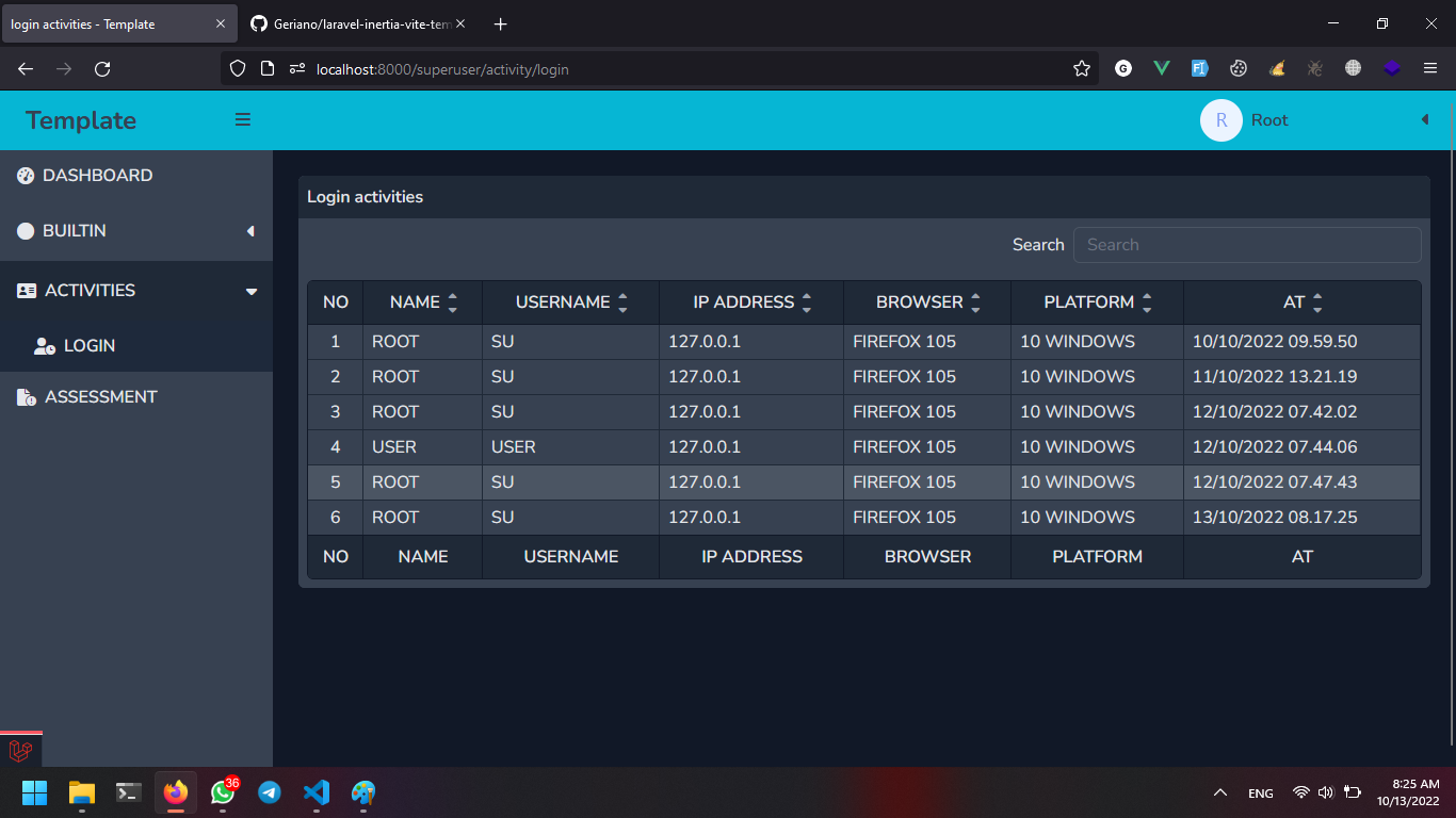 laravel-inertia-vite-template screenshot 14