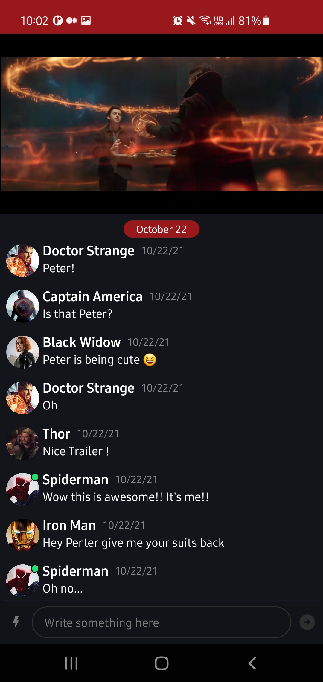 AvengersChat screenshot 7