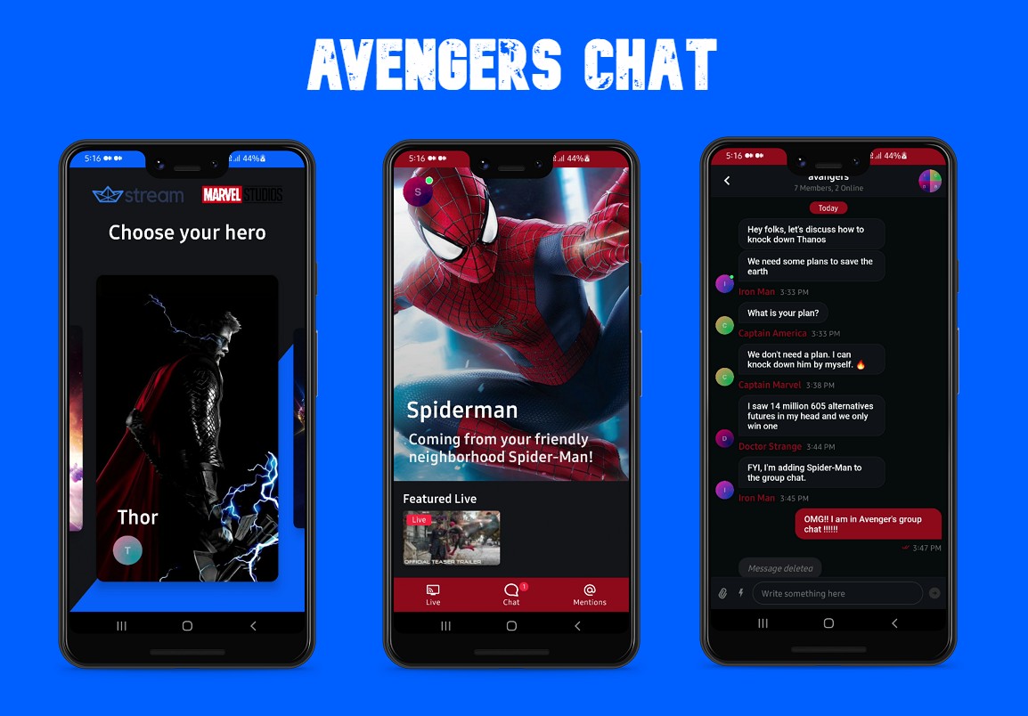 AvengersChat screenshot 1