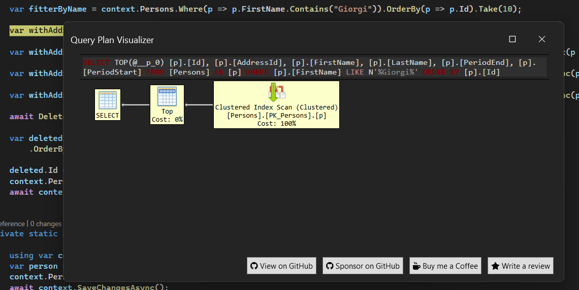 EFCore.Visualizer screenshot 3