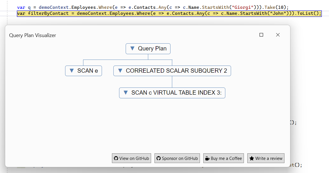 EFCore.Visualizer screenshot 9