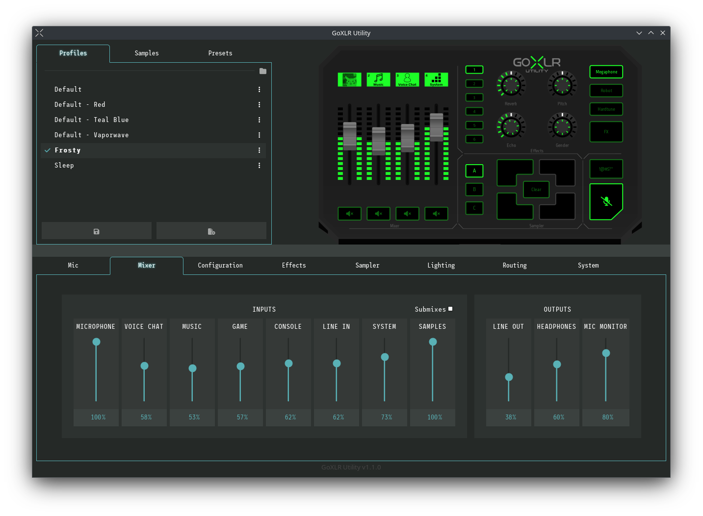 goxlr-utility screenshot 1