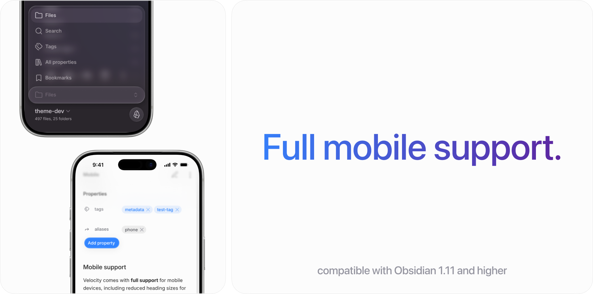 obsidian-velocity screenshot 3