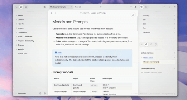 obsidian-velocity screenshot 4
