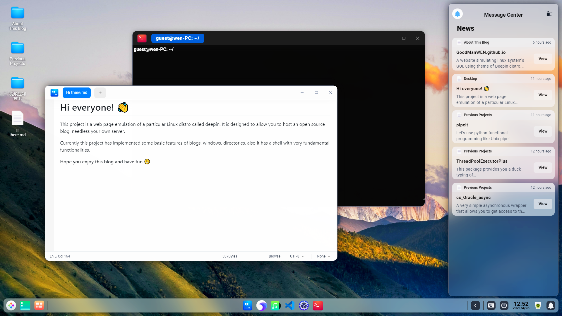 GoodManWEN.github.io screenshot 1