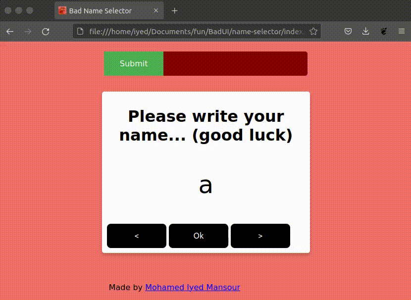 BadUI screenshot 4