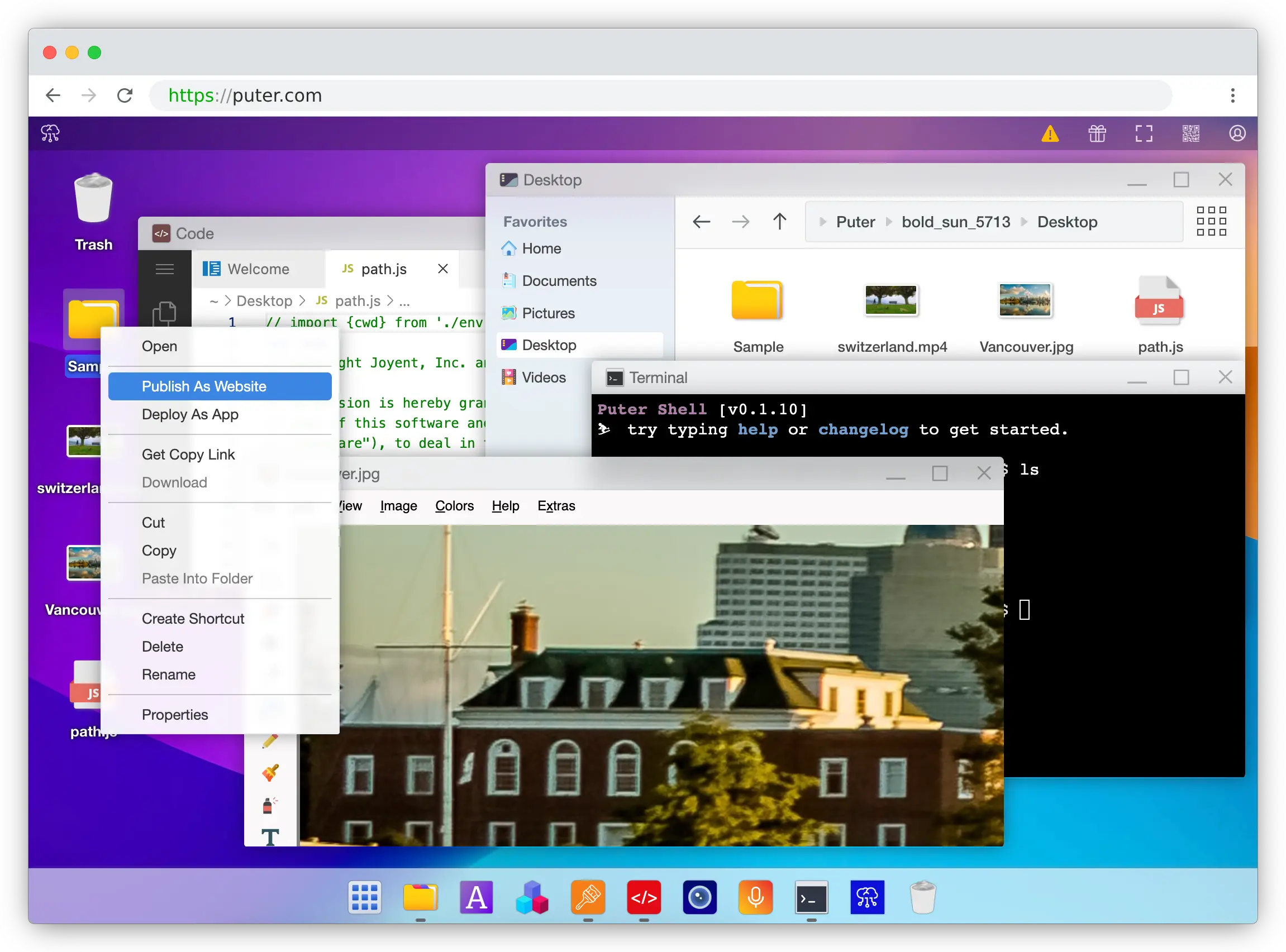 puter screenshot 1