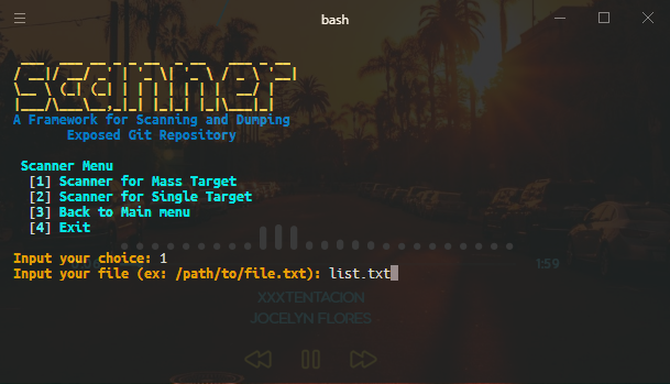 git-scanner screenshot 2