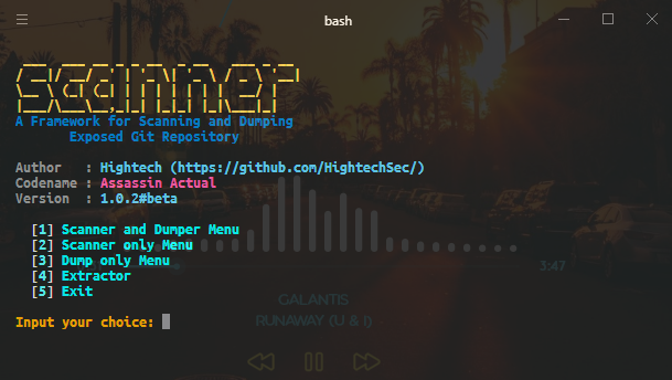 git-scanner screenshot 1