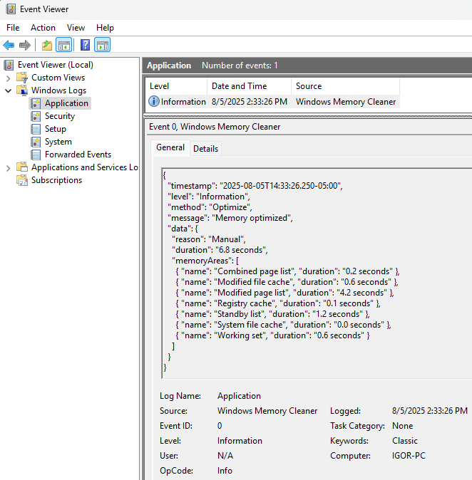 WinMemoryCleaner screenshot 4