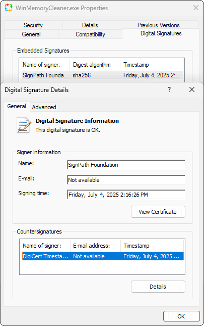 WinMemoryCleaner screenshot 2