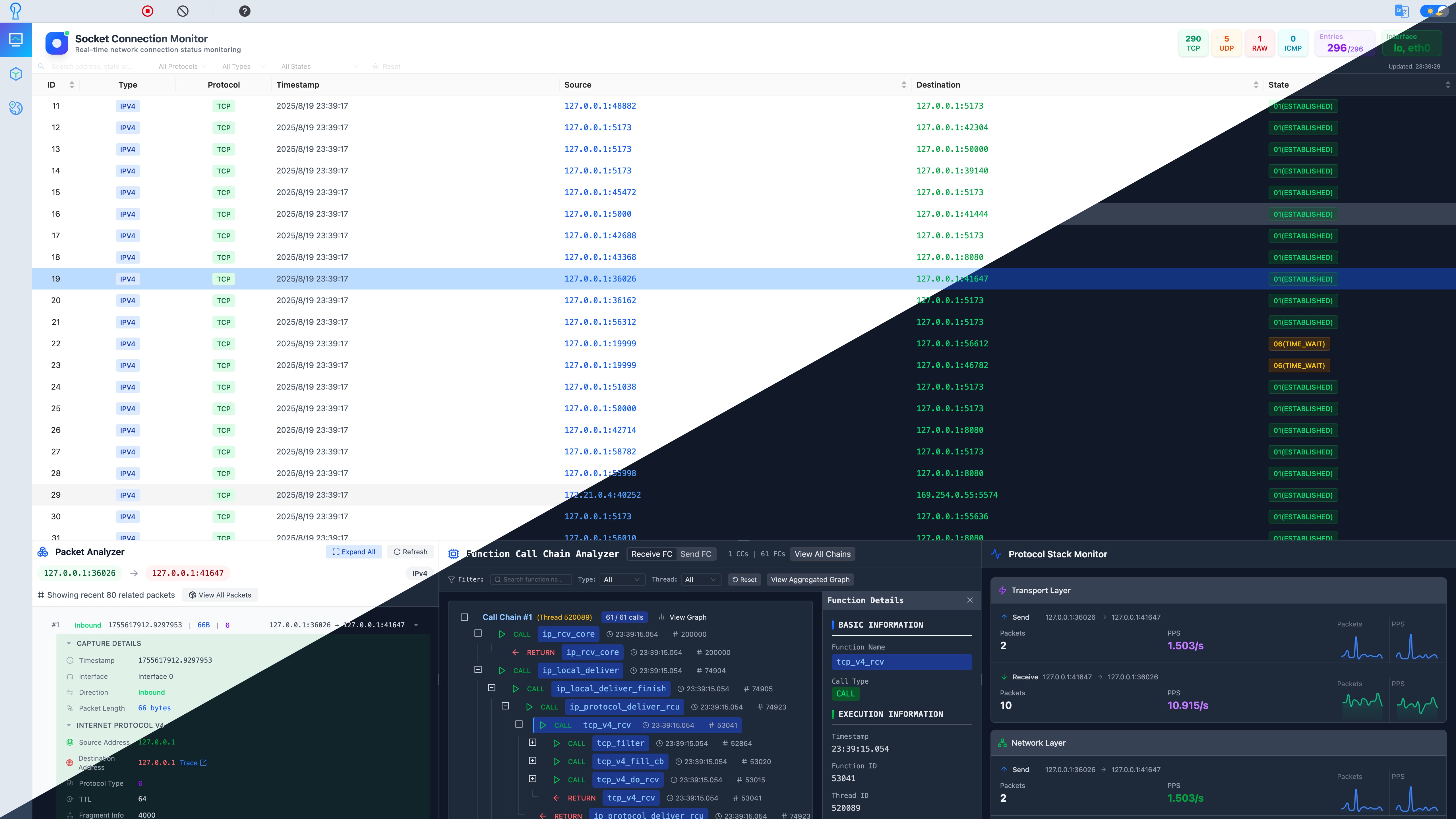 PacketScope screenshot 1