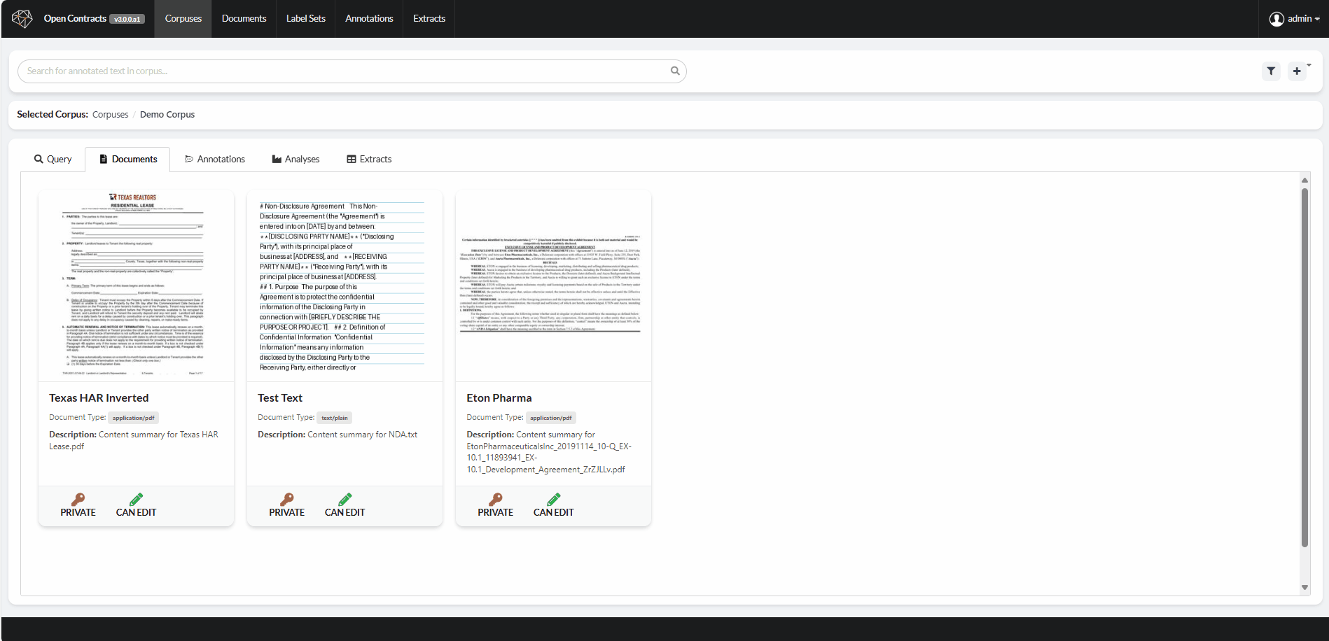 OpenContracts screenshot 8