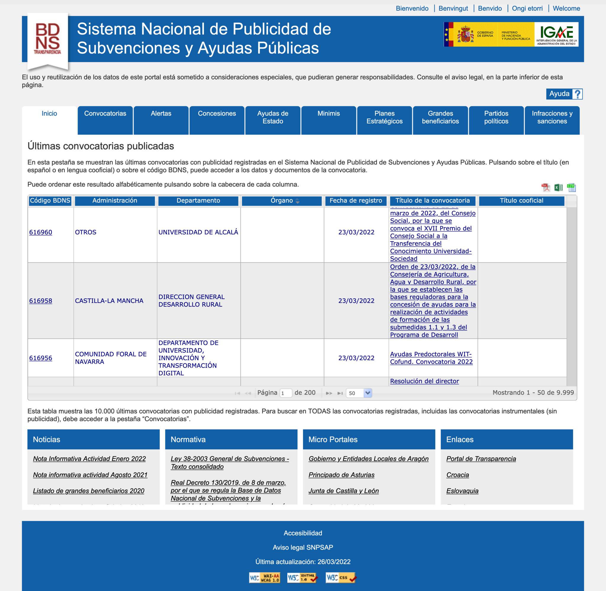 subvenciones screenshot 1