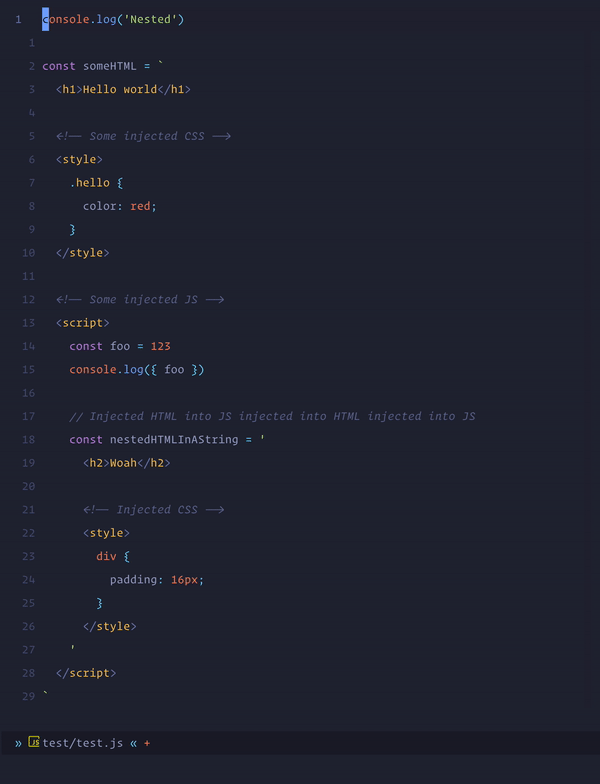 nvim-ts-context-commentstring screenshot 5