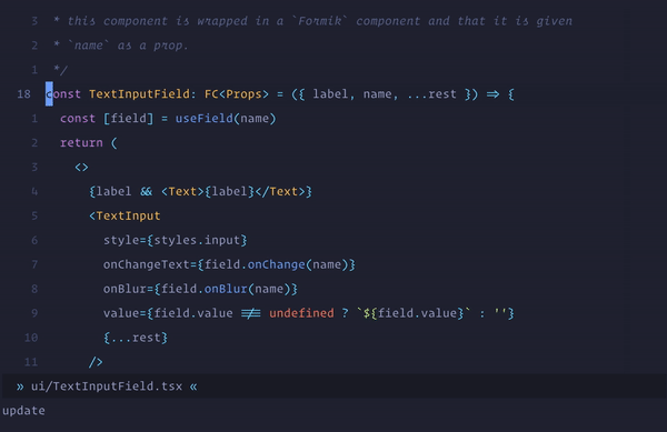 nvim-ts-context-commentstring screenshot 2