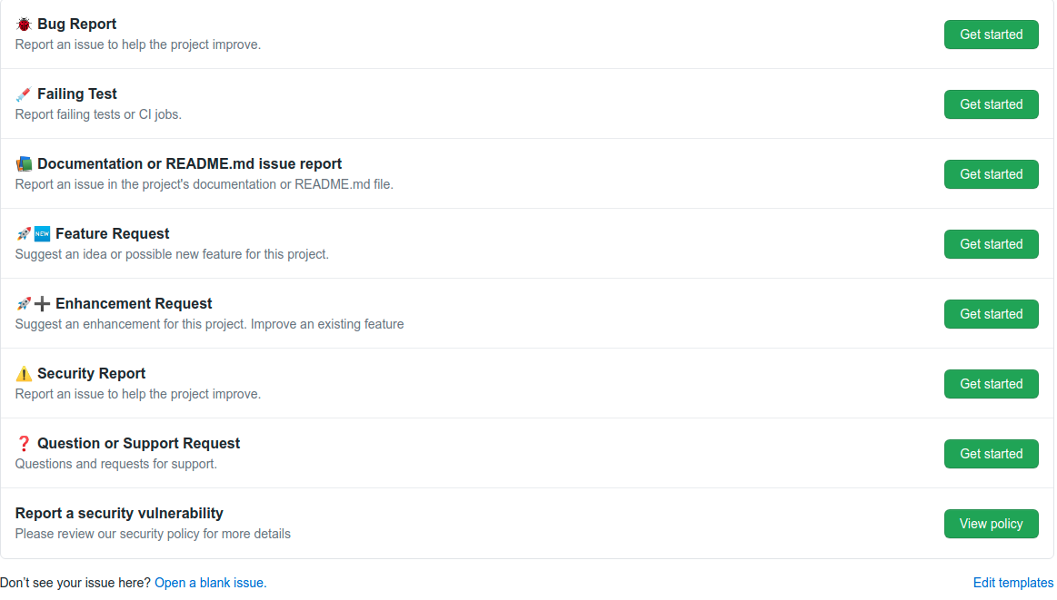 project-template screenshot 2