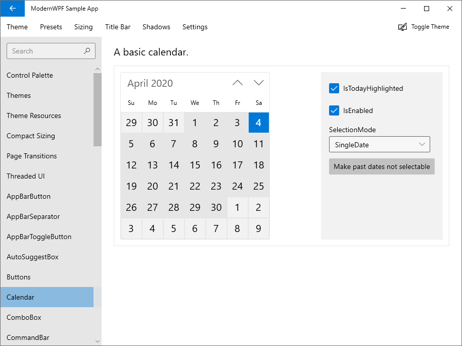 ModernWpf screenshot 9