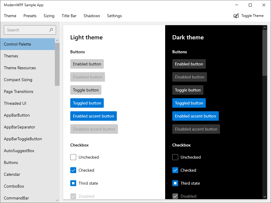 ModernWpf screenshot 3
