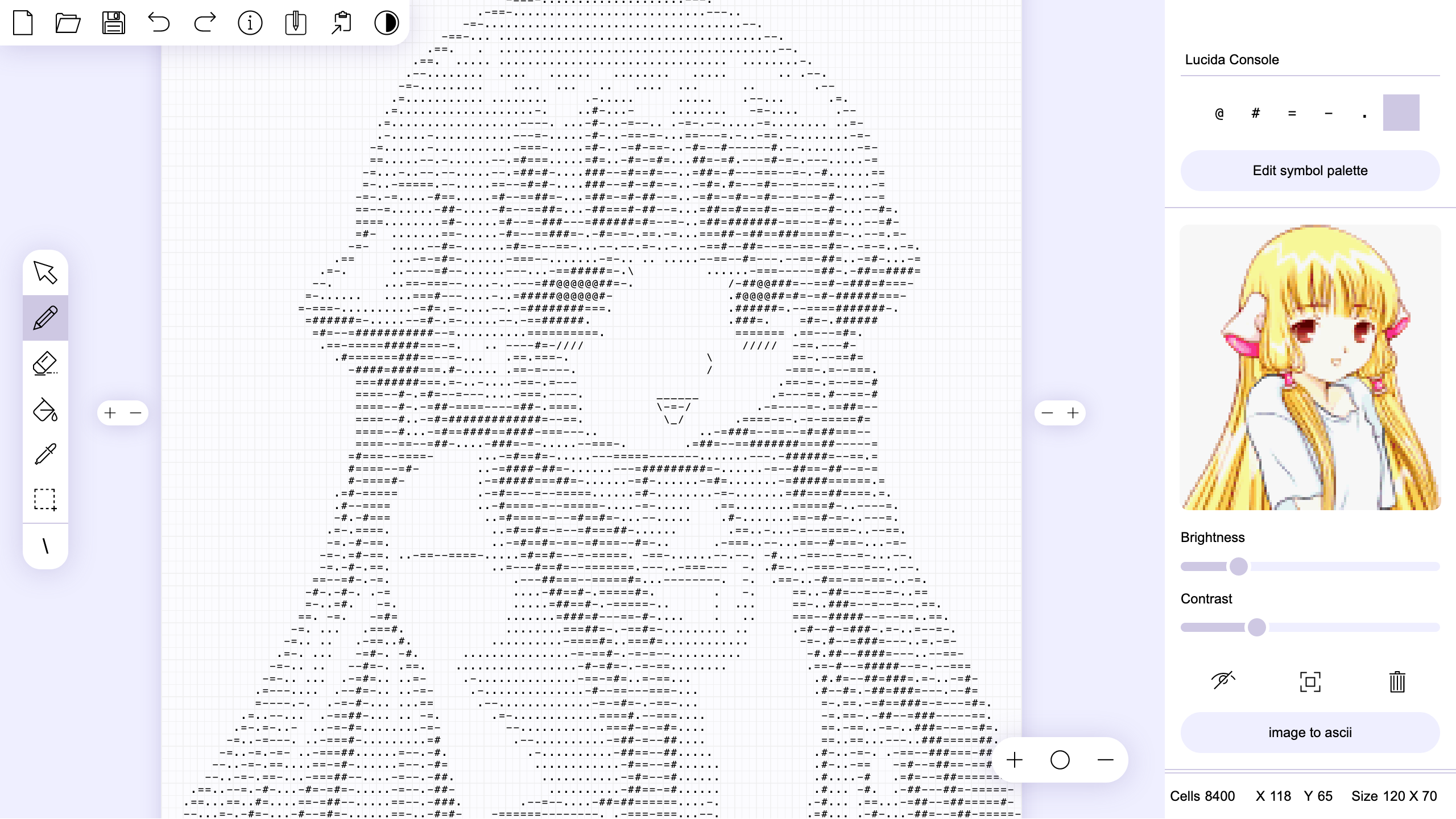 ASCII_Art_Paint screenshot 4