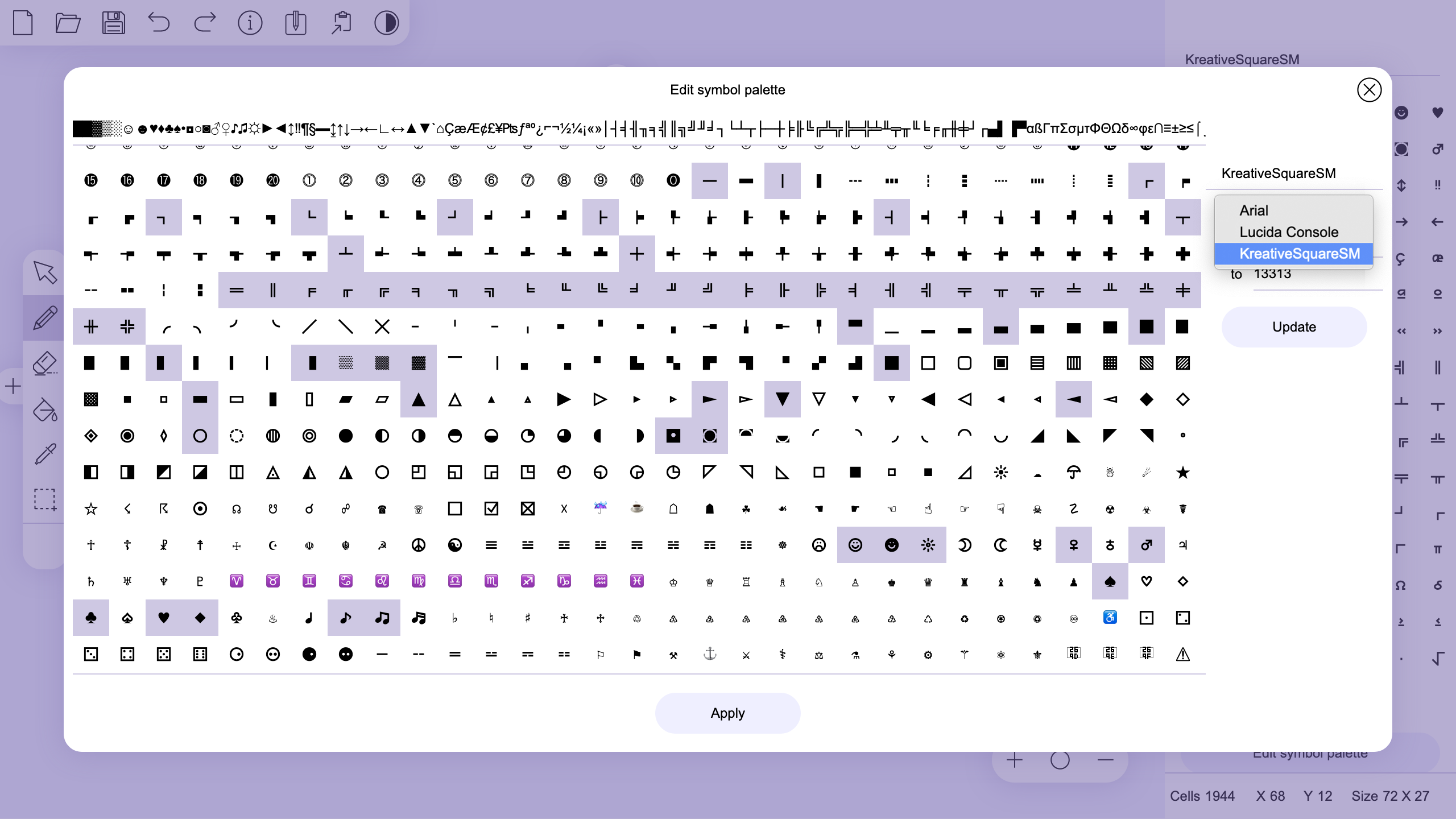 ASCII_Art_Paint screenshot 3