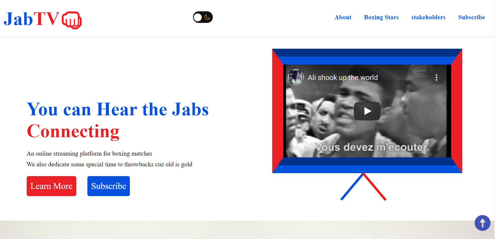 JabTV-Landing-Page screenshot 1