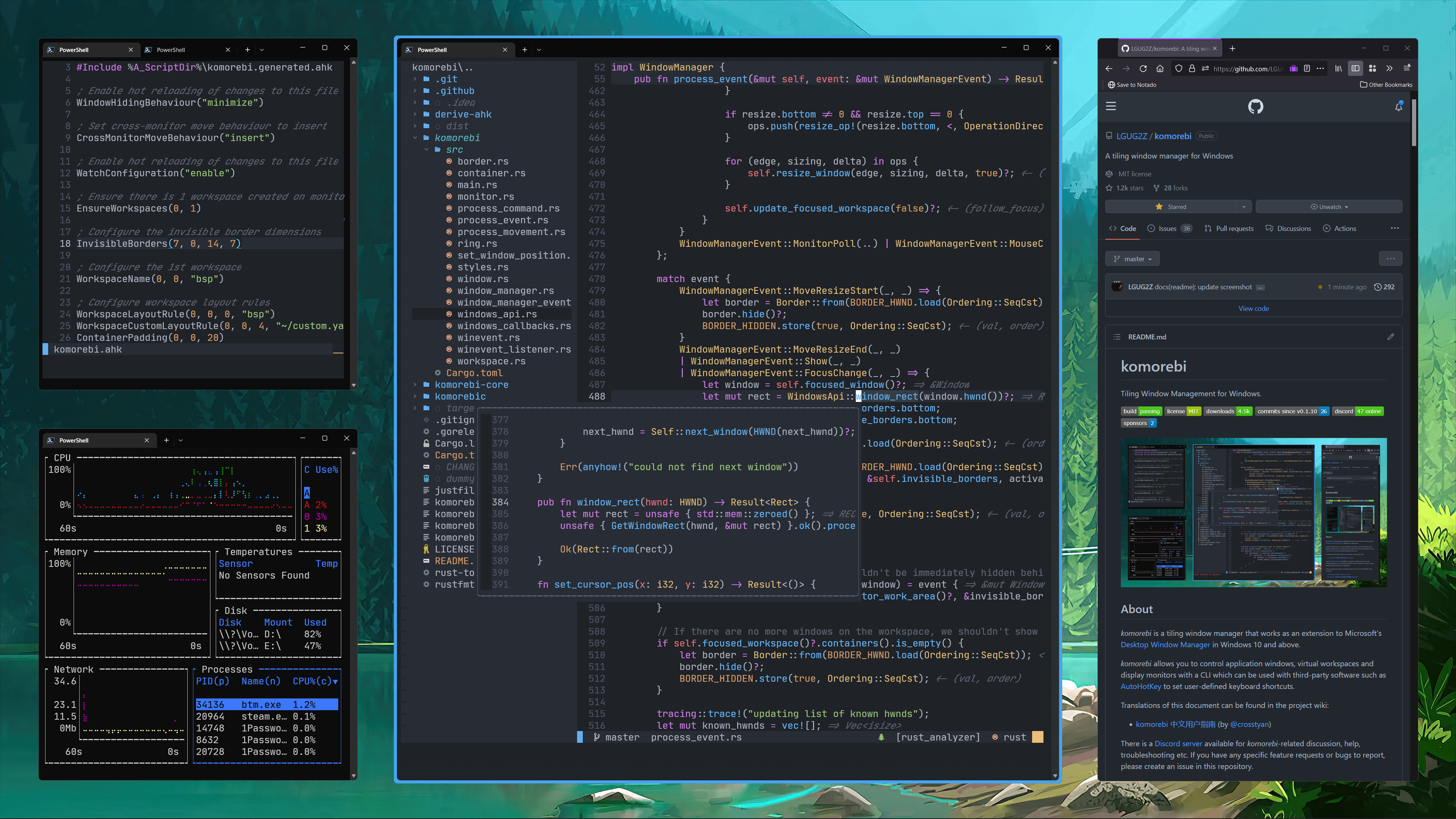 komorebi screenshot 1