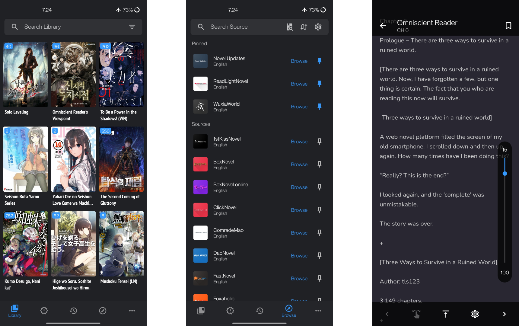 lnreader screenshot 1