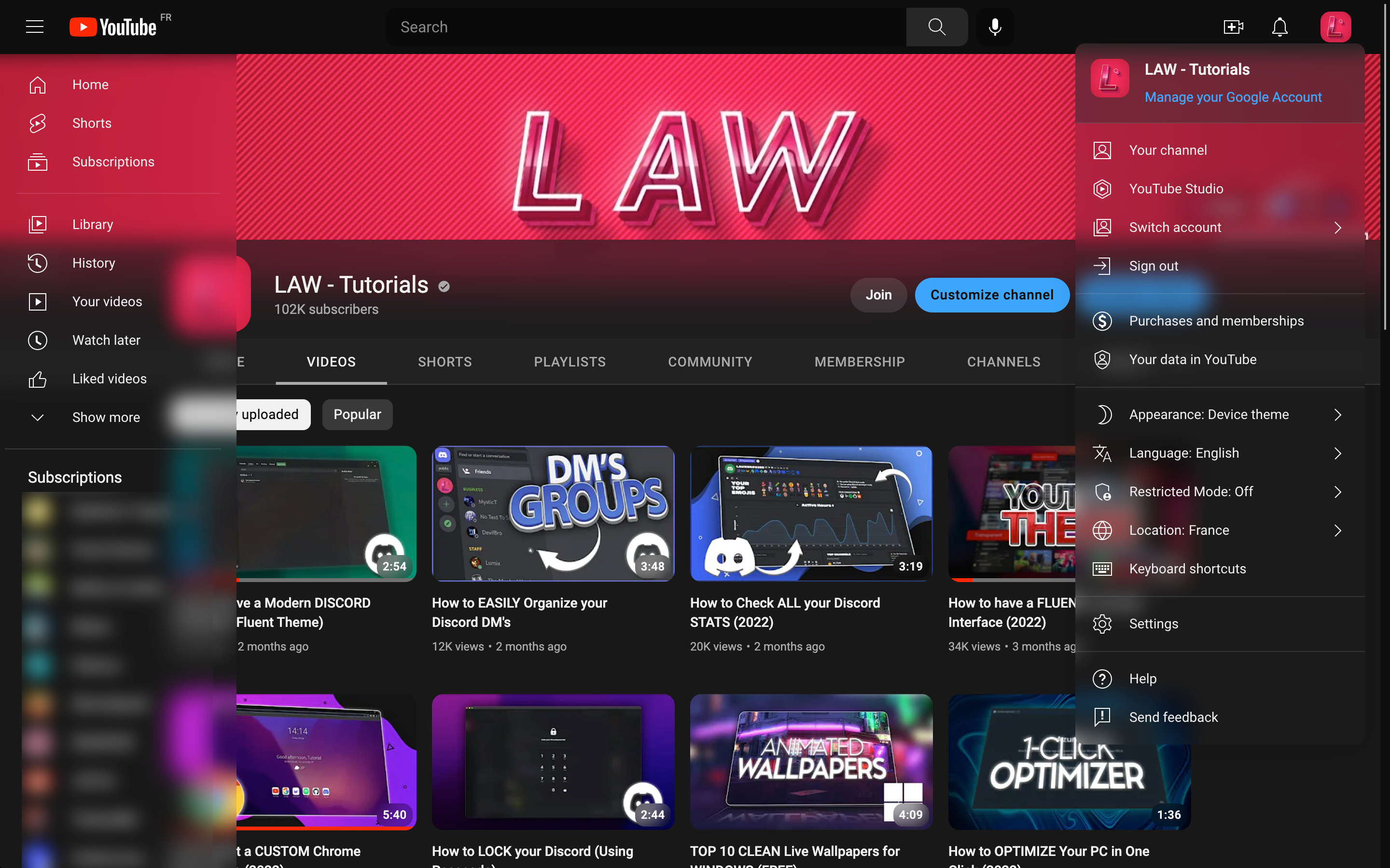 YouTubeFluent screenshot 4