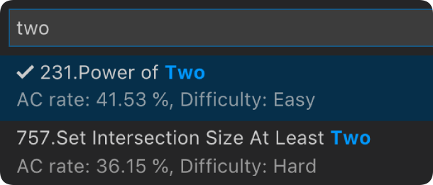 vscode-leetcode screenshot 7