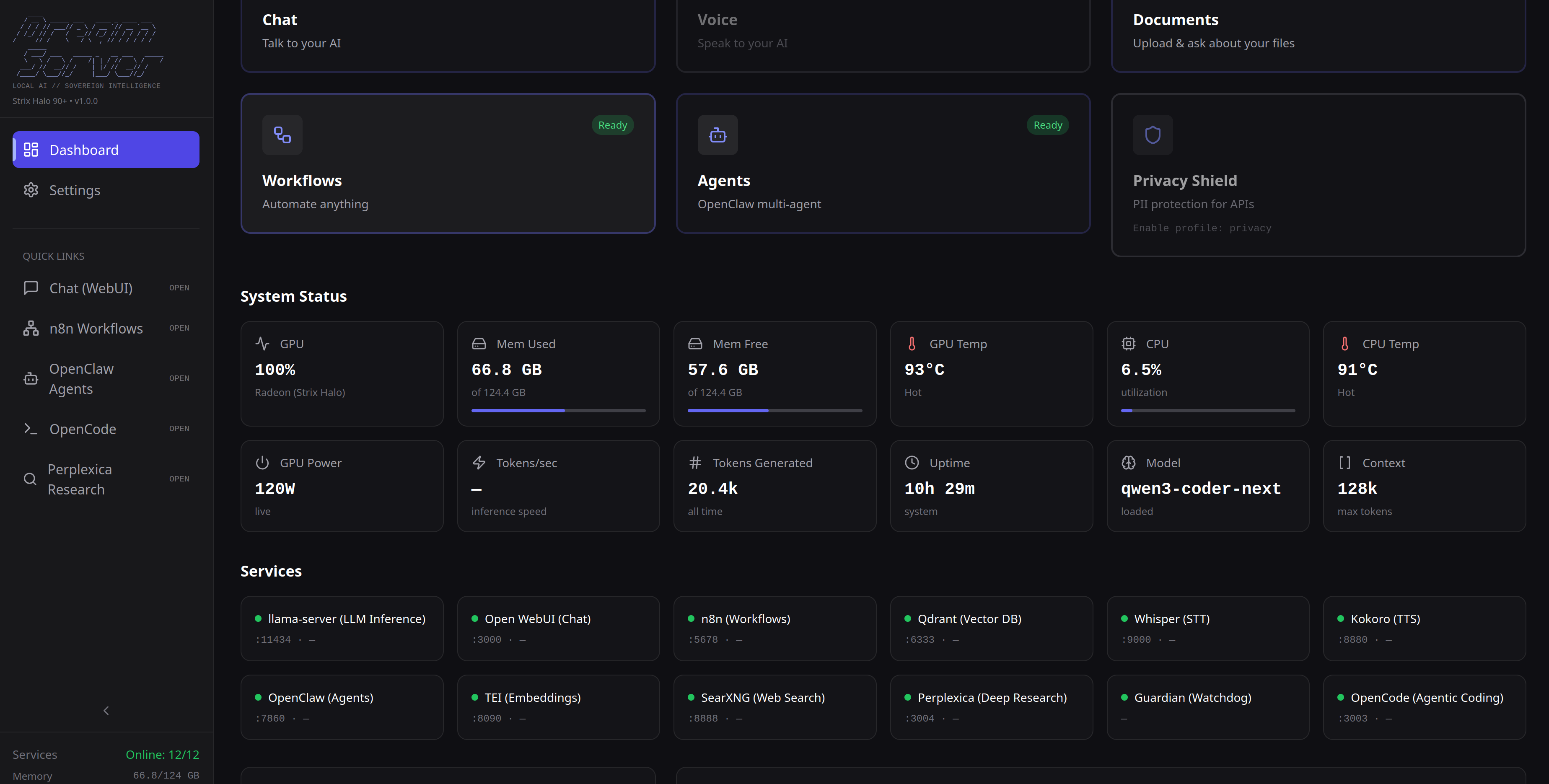DreamServer screenshot 1